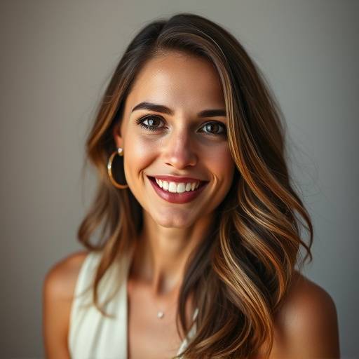 Portrait of Isabella Rossi, the founder and lead photographer of Luminous Lens Photography.