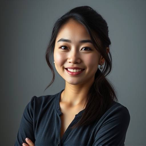 Portrait of Sofia Chen, an assistant photographer and digital artist at Luminous Lens Photography.